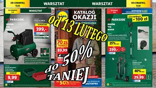 Do 50% TANIEJ w NOWYM KATALOGU PARKSIDE od 13 LUTEGO, kompresory, klucz udarowy, szlifierka do ścian