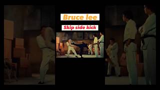 Bruce lee skip side kick tutorial | enter the dragon #brucelee #bruceleeufc #sidekick #