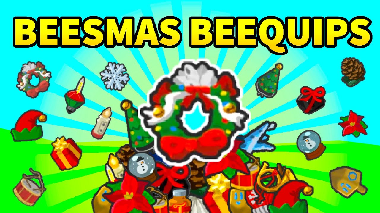 Every Beesmas Beequip In Bee Swarm Simulator, How To Get Beesmas ...