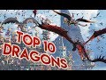 MY TOP 10 FAVOURITE DRAGONS! (How to train your Dragon)