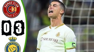 Dhamk vs Al Nassr 0-3 Highlights HD 🔥 Hattrick Ronaldo 🔥