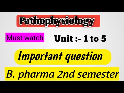 Pathophysiology Important Question | Unit :- 1 To 5 | Pathophysiology B ...