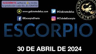 Horóscopo Diario - Escorpio - 30 de Abril de 2024.