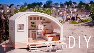 DIY Miniature Dollhouse Kit / Camper (Customized Kit) Boho Style - Satisfying Video