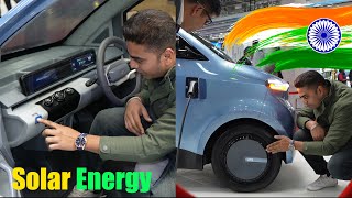 Solar Powered Electric Car “Eva” India’s First Ever Unveils by Vayve Mobility