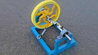 Free Energy Generator from Spring Mechanism