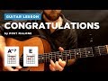 🎸 "Congratulations" guitar lesson w/ chords by Post Malone (with & without capo)