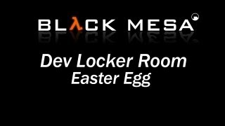 Black Mesa - Easter Eggs - Dev Team Lockers
