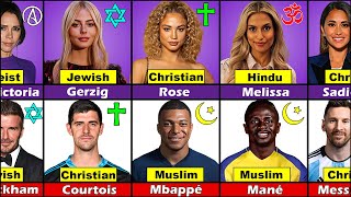 Religion Comparison: Famous Footballers and Their Wives/Girlfriends 🔥😱 FT. Messi and Antonela...