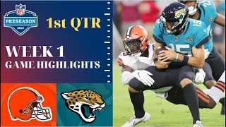 Cleveland Browns vs Jacksonville Jaguars Highlights 1st Qtr | NFL Preseason Week 1 | season 2022-23