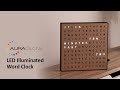 Auraglow LED Illuminated Word Clock