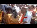 caught on camera mp home minister babulal gaur touches woman inappropriately