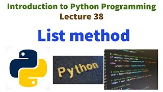 List method in Python| Introduction to Python Programming| VTU syllabus