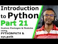 Introduction to Python - Part 21 - Custom Packages & Modules using PYTHONPATH & sys.path