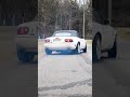 V8 Miata Driveway Burnout (sound on!) #shorts