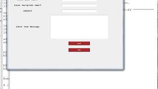 Python tkinter simple gmail application