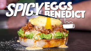 MY NEW FAVORITE BREAKFAST - SPICY EGGS BENEDICT | SAM THE COOKING GUY