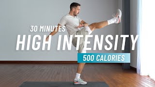 30 Min Intense HIIT Workout for Fat Loss - Full Body Cardio, No Equipment, No Repeat