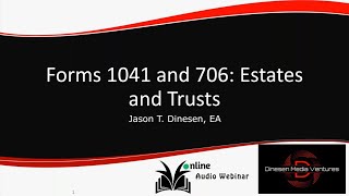 Estate Tax Reporting: Forms 1041 and 706