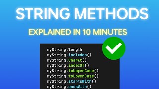 Top 8 Must-Know JavaScript String Methods | 2025 JS Tutorial | Js with Vine