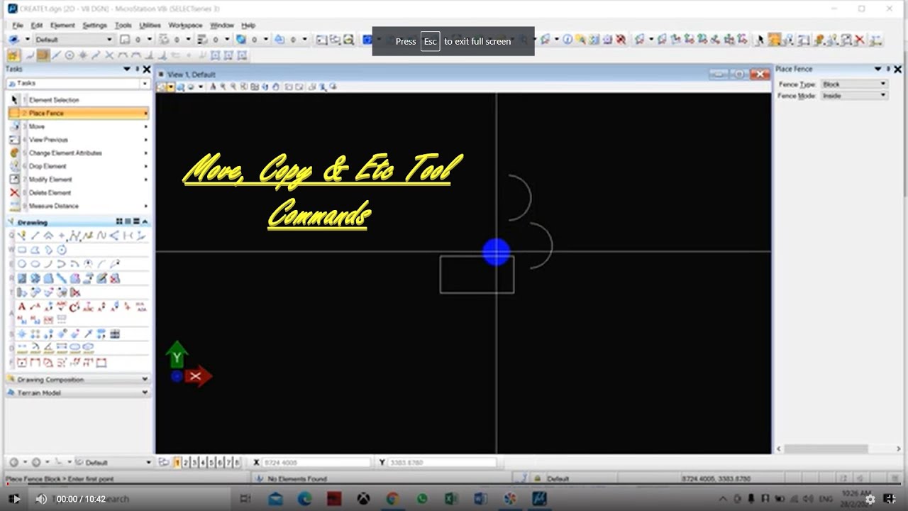 Beginners In Microstation Part 8 Youtube