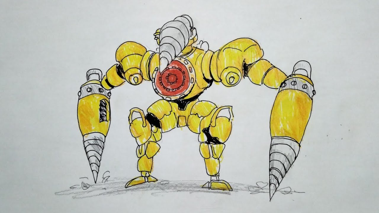 [Drawing] Titan Drill Man From Skibidi Toilet Character - YouTube