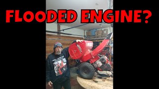 How To Quickly ReStart Flooded Honda Snowblower ! Any Small Engine