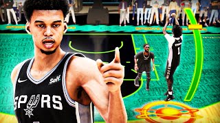 My 7'1 "STRETCH PLAYMAKER" BUILD with a 93 MID RANGE is DOMINATING the 1V1 COURT in NBA 2K24!!