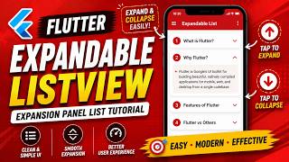 🐼 FLUTTER ANDROID ~ 🐼 EXPANDABLE LIST VIEW ~ 🐼 TUTORIAL