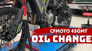 How to change the oil on CFMOTO 450MT IBEX