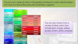 Small Basic Tutorial 2.1 Graphics Window Objects