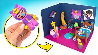 Tiny Room Set for Your Little Friend 🌈🛋 Fun & EASY Clay Crafts ⭐ by Slick Slime Sam's Maker World