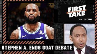 Stephen A. on LeBron: The GOAT conversation is OFFICIALLY OVER! | First Take