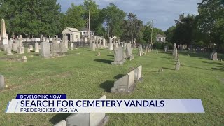 Search for cemetery vandals