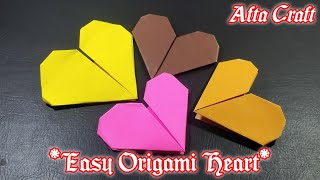 How to make ORIGAMI HEART | Origami Heart | Easiest Origami Heart Ever | Afta Craft