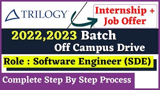 Trilogy Off Campus Drive | Trilogy 2022 | 2023 Batch Hiring | Off Campus Drive For 2022 Batch