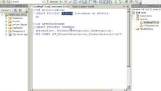 SQL Server 2008 - Enabling Full Text Search