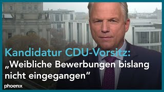 Kandidatur CDU-Vorsitz: Gerd-Joachim von Fallois mit einer Einschätzung am 12.11.21