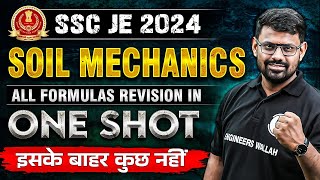 SSC JE 2024 | Soil Mechanics Formula Revision In One Shot🔥🚀 | SSC JE Civil Engineering