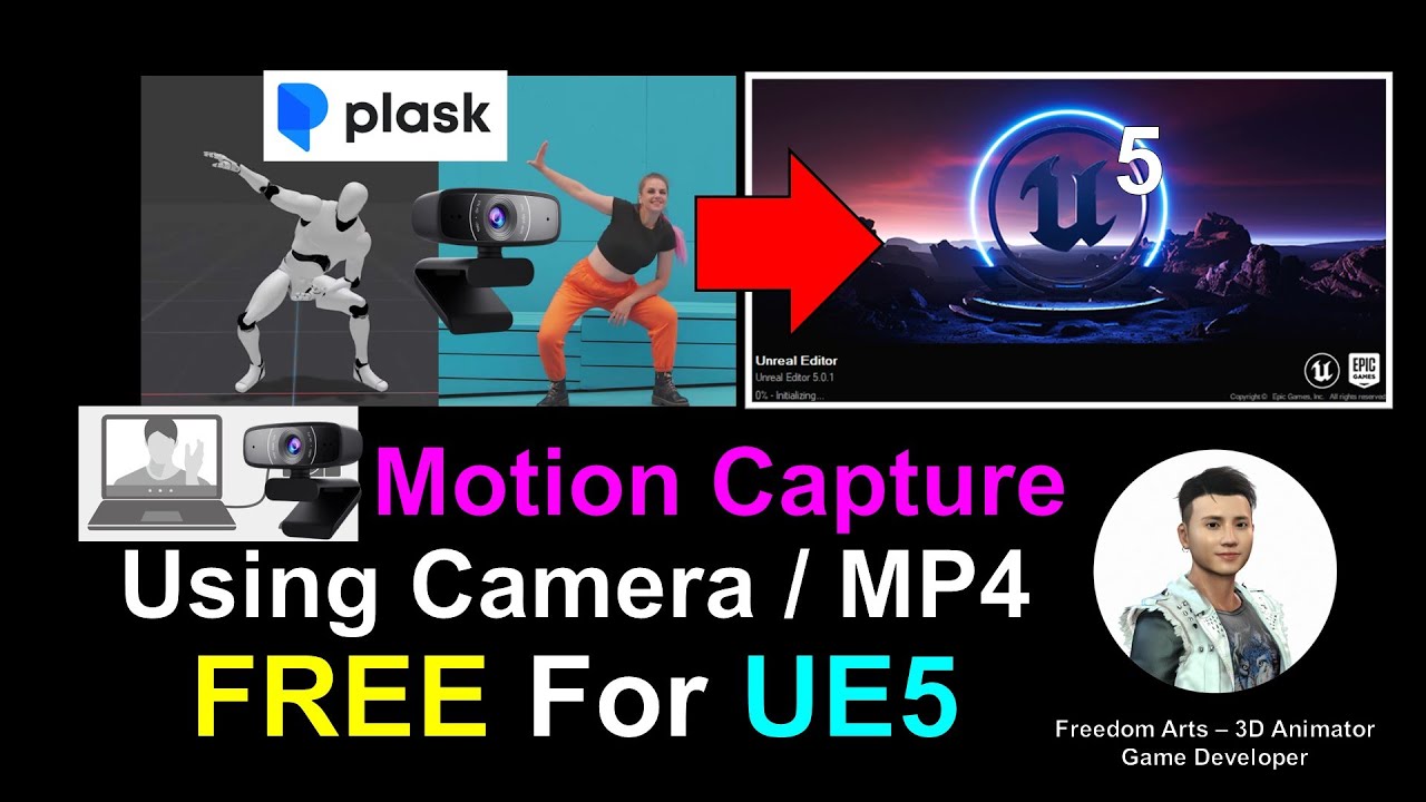 Webcam & MP4 AI Motion Capture For Unreal Engine 5.0.1 - Plask AI ...