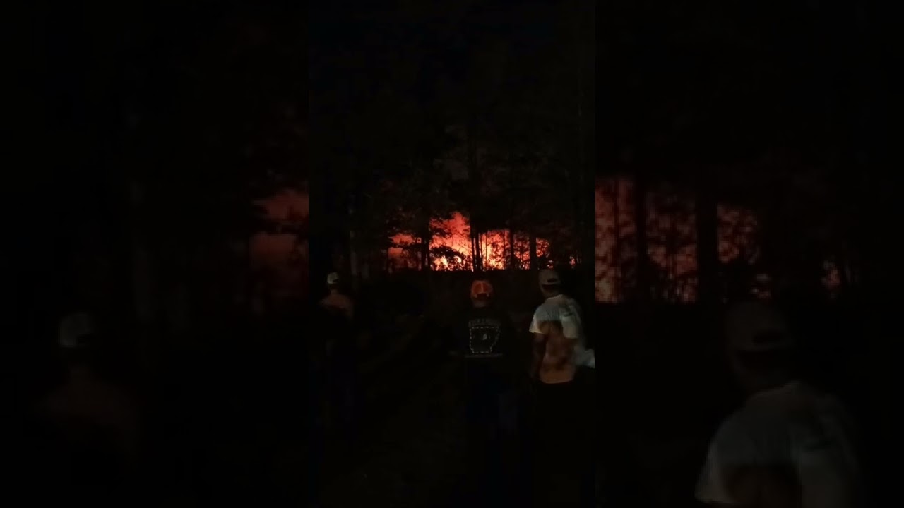 Pine Bluff Wildfire 500 Acres Gone And Counting Youtube