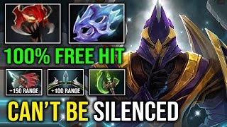 NEW OP MID Can't Be Silenced 100% Free Hit Max Attack Speed Crazy INT Glaive Instant Delete Dota 2