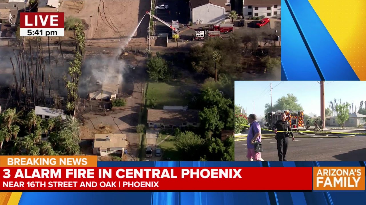 LIVE: Multiple Homes On Fire In Phoenix Neighborhood - YouTube