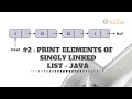 #2: How to Print Elements of Singly Linked List - Java [ WeTechie ]