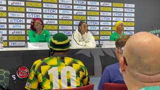 Sha'Carri Richardson Press conference after winning 100m world championships in Budapest