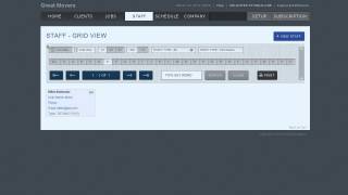 Editing Staff in Moverbase