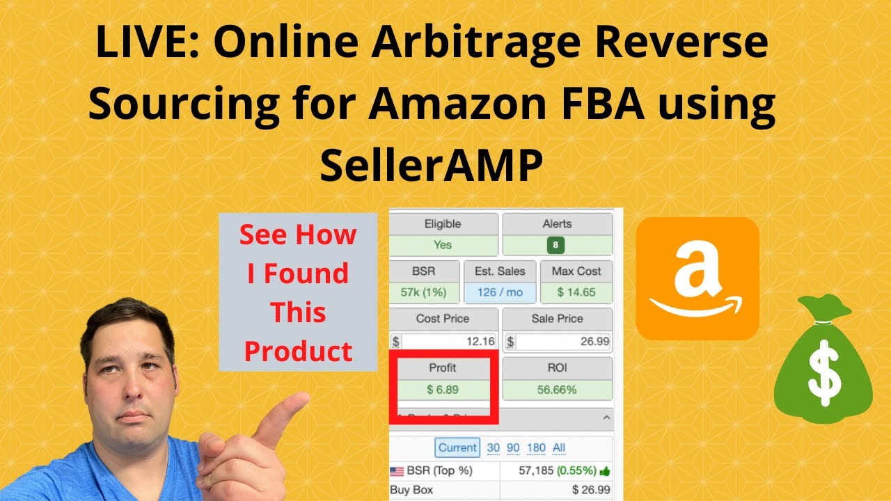 Live Online Arbitrage Reverse Sourcing For Amazon Fba Using Selleramp