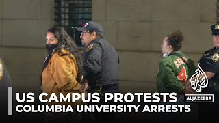 Columbia University arrests: Police evict students occupying campus hall