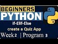 How to  Create a basic Quiz App | Week 2 | Program 3