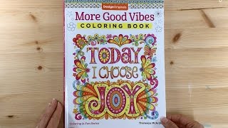 More Good Vibes Coloring Book Flip-Through